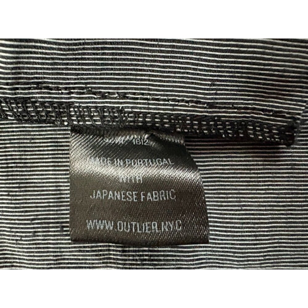 OUTLIER Injex Raglan crop raw cut Shirt jac size 2XL color grey new brand - Picture 4 of 7
